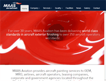 Tablet Screenshot of maasaviation.com